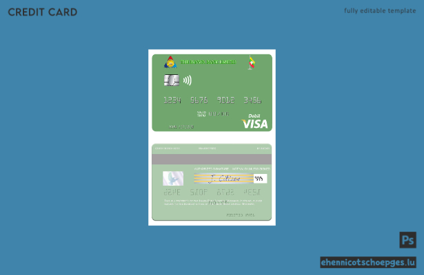 Beispielvorschau der Visa-Debitkarte der Myanmar Innwa Bank Limited
